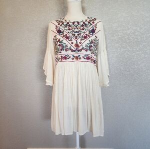 Umgee Boho Embroidered dress size Small
